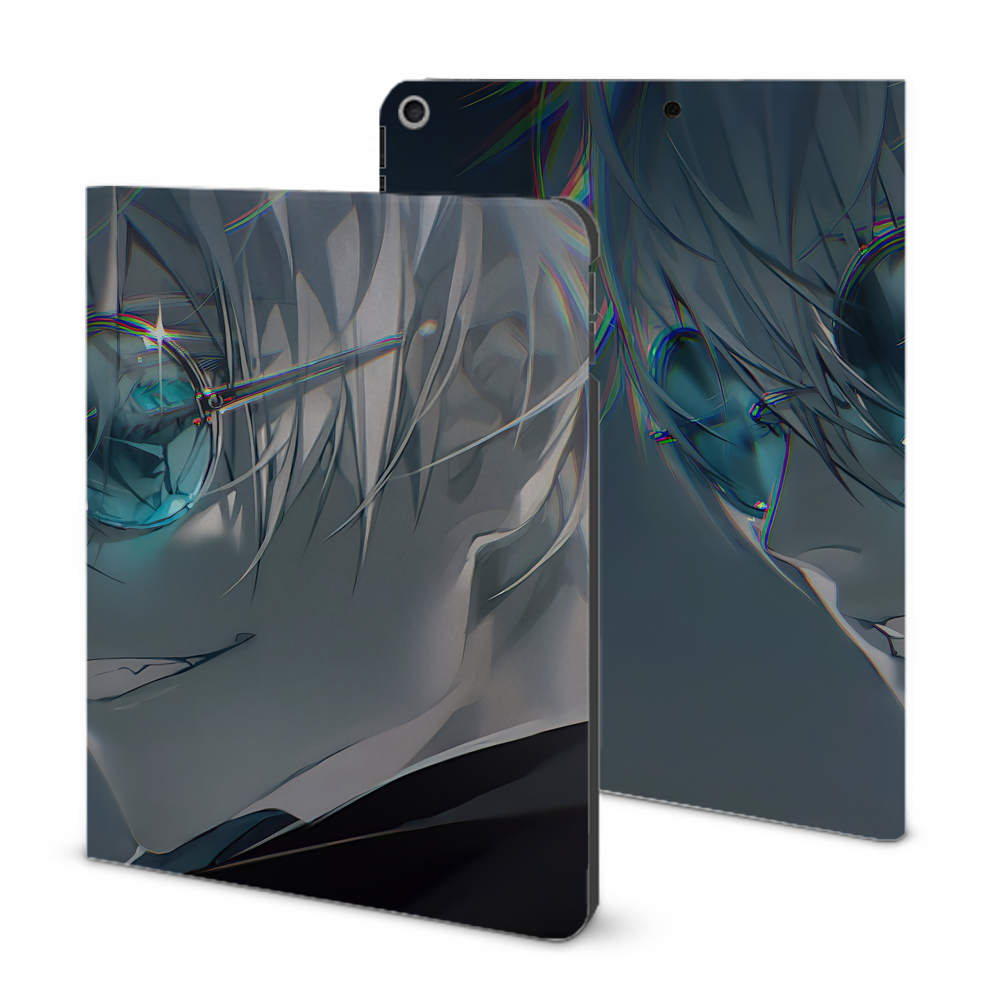 （画像用） 呪術廻戦 Jujutsu Kaisen IPad ケース ブック型 PUレザー TPU 耐衝撃 軽量 薄型 ペン収納なし 全面保護 IPad 各モデル対応